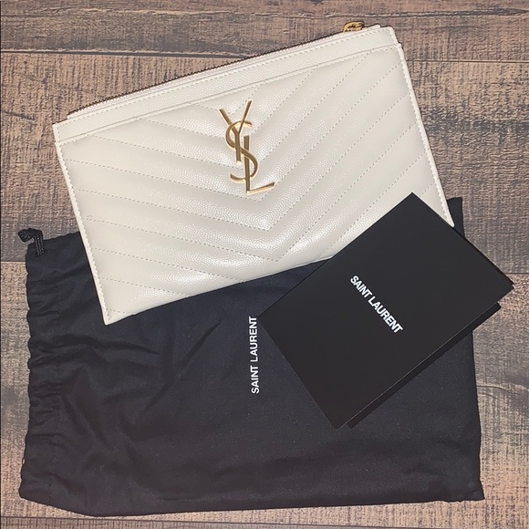 Saint Laurent Leather Bill Pouch - Picture 5 of 10